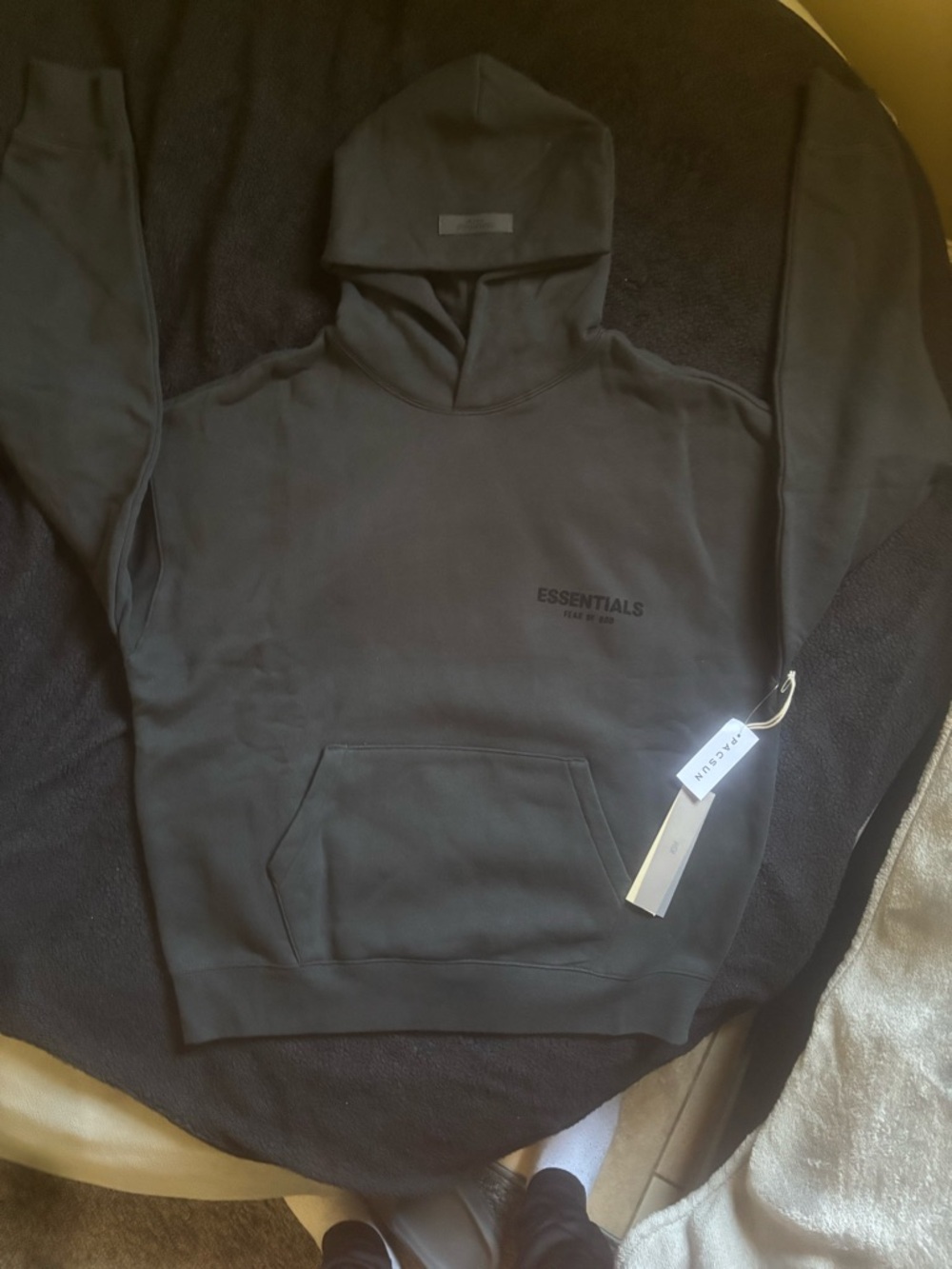 PacSun Black Hooded Pullover with Branded Tags